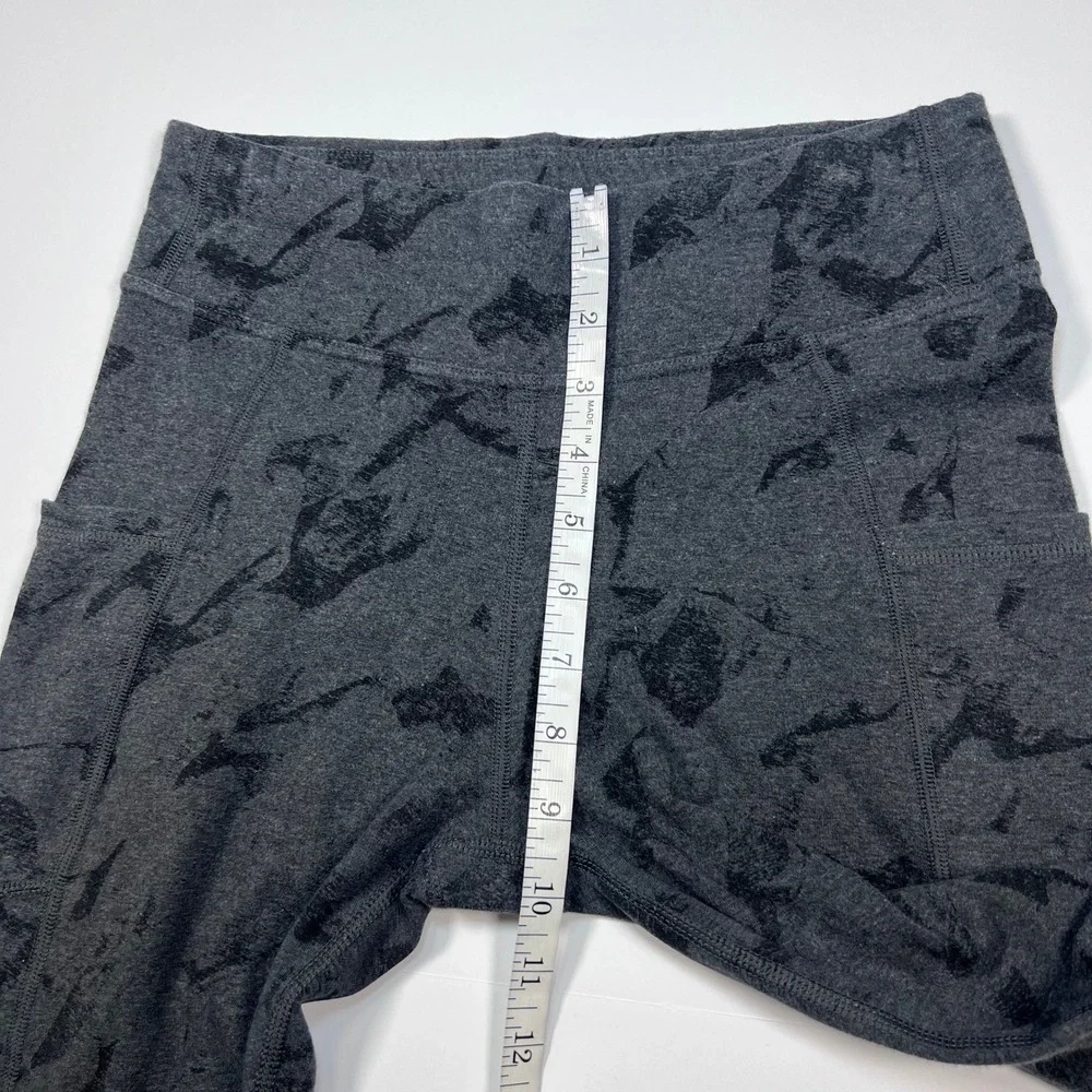 Pact Leggings Womens Small Gray Black Marble Organic Cotton High‎ Rise Pockets
